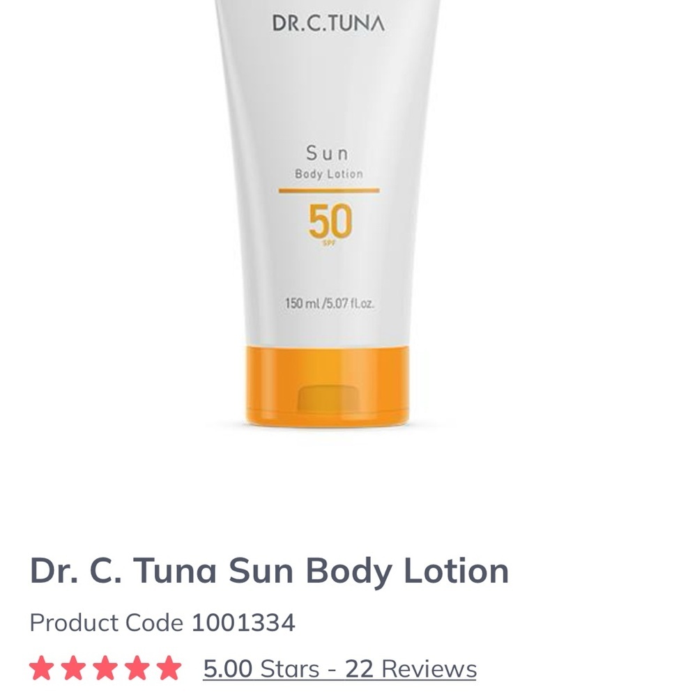 Farmasi Sun Body Lotion SPF 50 - White and Orange